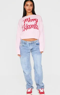 PrettyLittleThing Christmas Shop*Petite Merry Kissmas Christmas Sweater