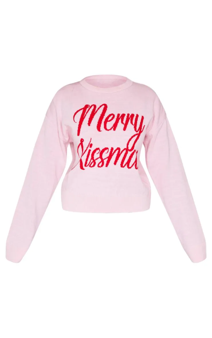PrettyLittleThing Christmas Shop*Petite Merry Kissmas Christmas Sweater