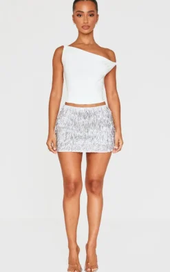 Petite Tassel Mini Skirt-PrettyLittleThing