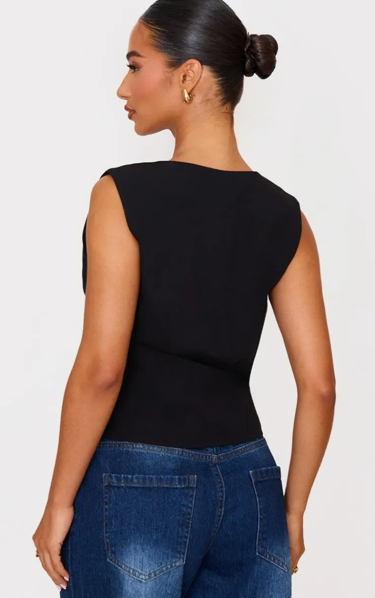 PrettyLittleThing Sleeveless Tops*Petite Sleeveless Vest