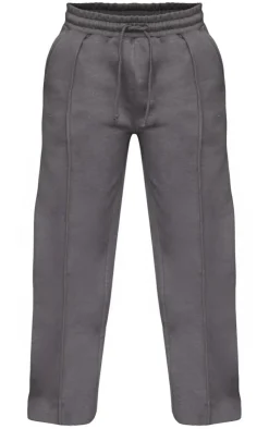 Outlet PrettyLittleThing Petite Wide Leg Seam Detailed Sweatpants Steel Blue
