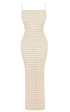 Petite Crochet Maxi Dress-PrettyLittleThing Best