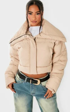 PrettyLittleThing Puffer Jackets*Petite Cropped Puffer Coat
