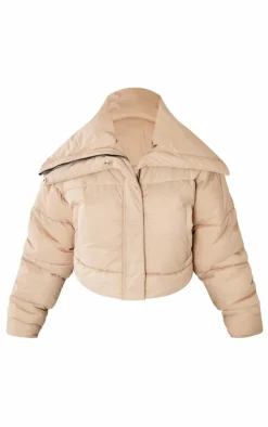 PrettyLittleThing Puffer Jackets*Petite Cropped Puffer Coat