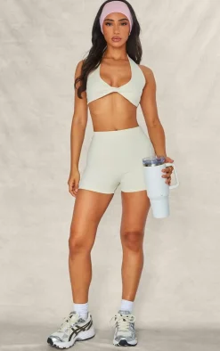 PrettyLittleThing Gym Shorts*Petite Stone Snatched Sculpt Hotpants