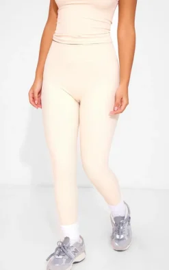 New PrettyLittleThing Petite Snatched Sculpt Legging Stone