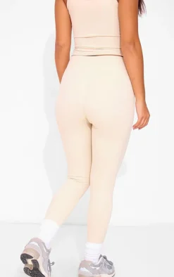 New PrettyLittleThing Petite Snatched Sculpt Legging Stone