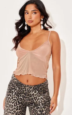 PrettyLittleThing Camisole*Petite Mesh Cami Top