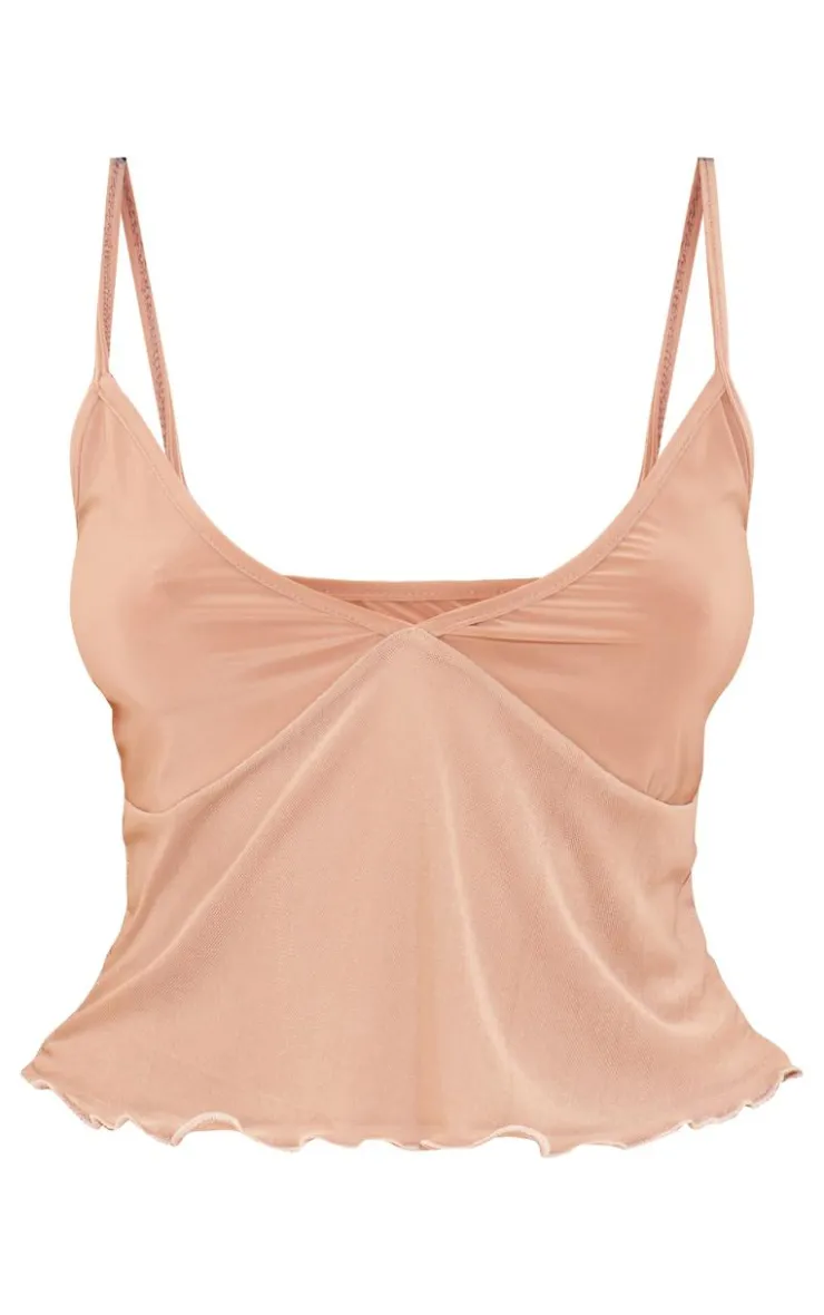 PrettyLittleThing Camisole*Petite Mesh Cami Top