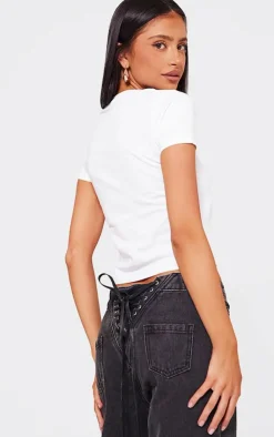 PrettyLittleThing T-Shirts*Petite Matcha Fitted T-Shirt