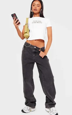 PrettyLittleThing T-Shirts*Petite Matcha Fitted T-Shirt