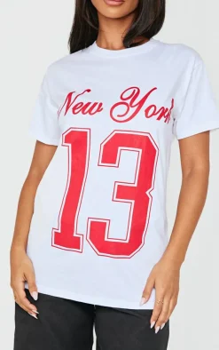 PrettyLittleThing T-Shirts*Petite New York Oversized Top