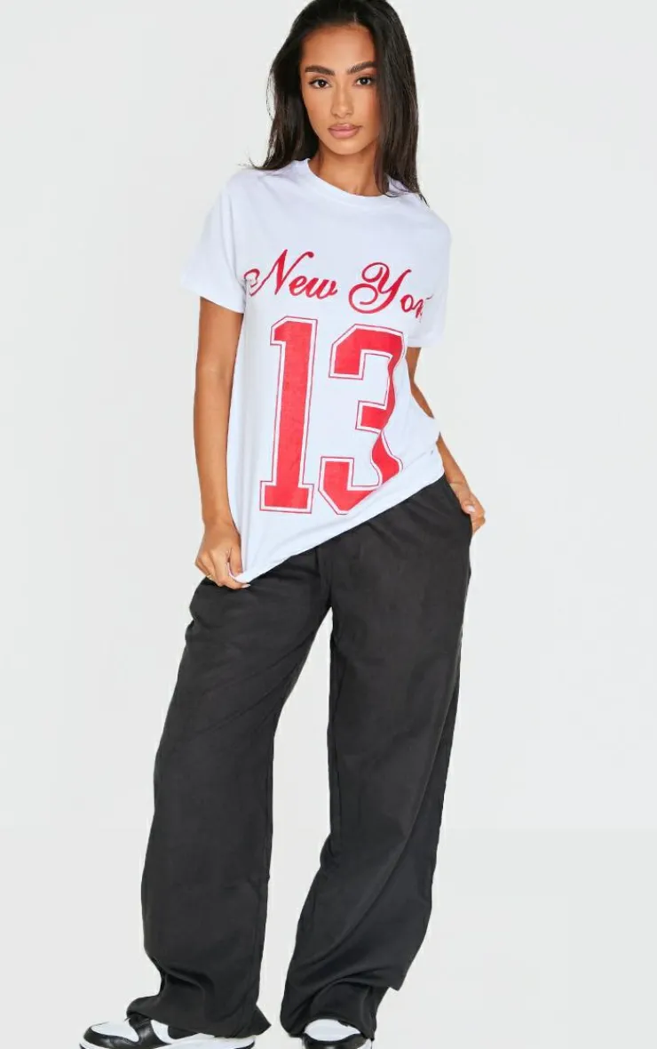 PrettyLittleThing T-Shirts*Petite New York Oversized Top