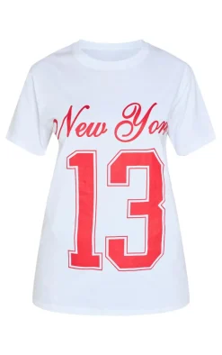 PrettyLittleThing T-Shirts*Petite New York Oversized Top
