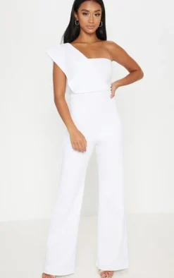 Petite One Shoulder Drape Jumpsuit-PrettyLittleThing Outlet