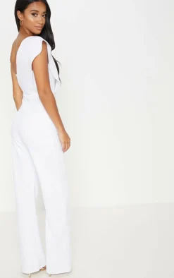 Petite One Shoulder Drape Jumpsuit-PrettyLittleThing Outlet