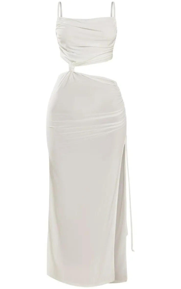 Petite Slinky Midaxi Dress-PrettyLittleThing Outlet