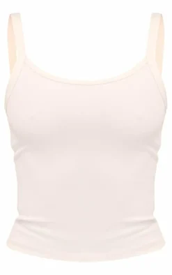 PrettyLittleThing Snatched*Petite Snatched Sculpt Cami Strap Crop Top