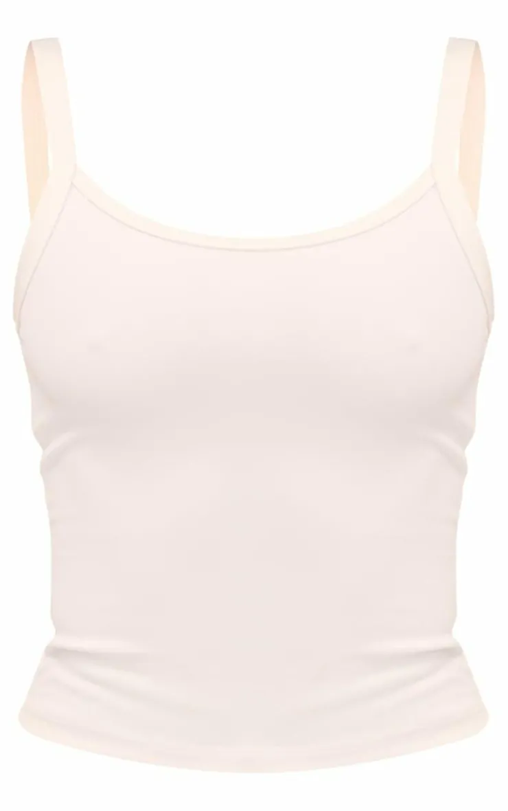 PrettyLittleThing Snatched*Petite Snatched Sculpt Cami Strap Crop Top