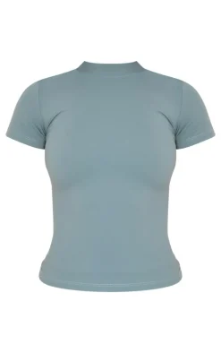 PrettyLittleThing Snatched*Snatched Sculpt Short Sleeve T Shirt