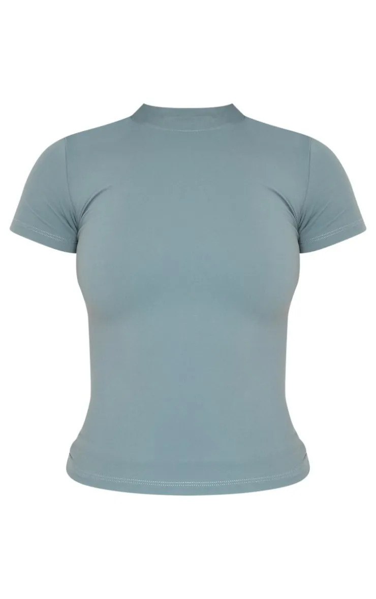 PrettyLittleThing Snatched*Snatched Sculpt Short Sleeve T Shirt