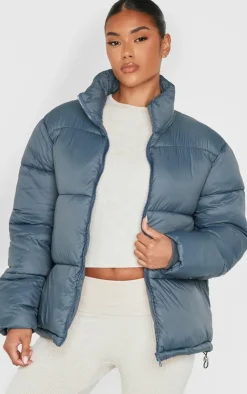 PrettyLittleThing Puffer Jackets*Shell Quilted Puffer Coat