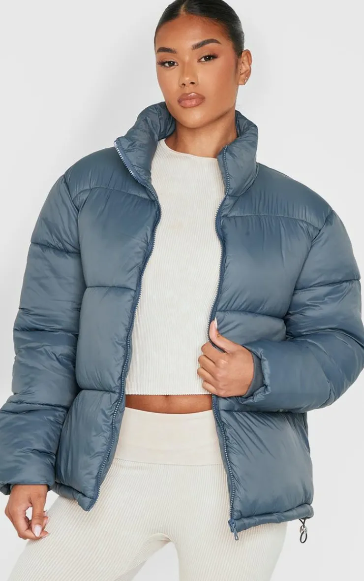PrettyLittleThing Puffer Jackets*Shell Quilted Puffer Coat