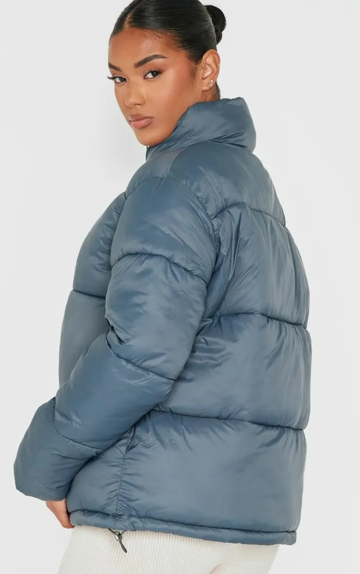PrettyLittleThing Puffer Jackets*Shell Quilted Puffer Coat