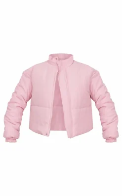 PrettyLittleThing Winter Coats & Jackets*Back Bow Detail Cropped Puffer Jacket
