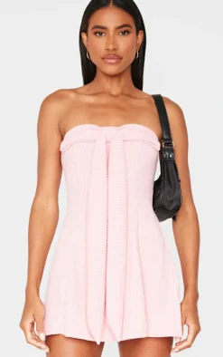 Bandeau Bow Detail Bodycon Dress-PrettyLittleThing Outlet