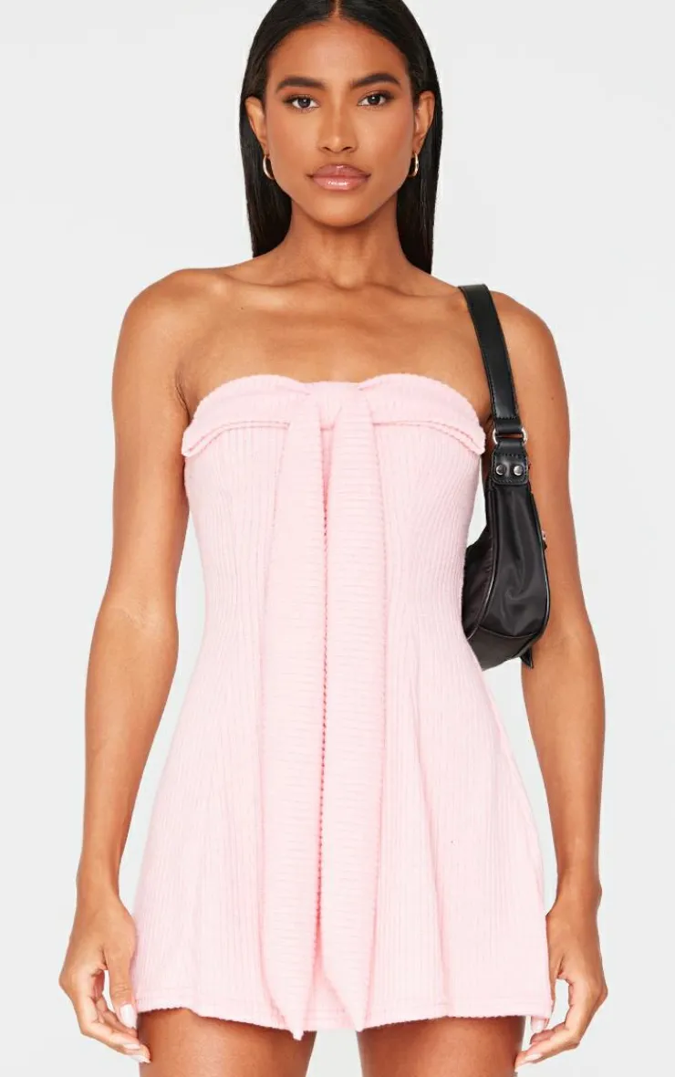 Bandeau Bow Detail Bodycon Dress-PrettyLittleThing Outlet