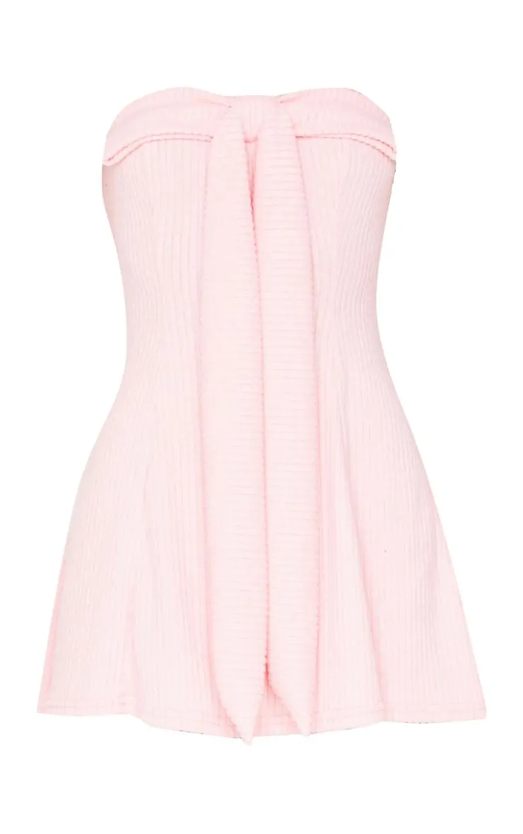 Bandeau Bow Detail Bodycon Dress-PrettyLittleThing Outlet