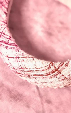 PrettyLittleThing Hair Accessories*Boucle Check Padded Headband