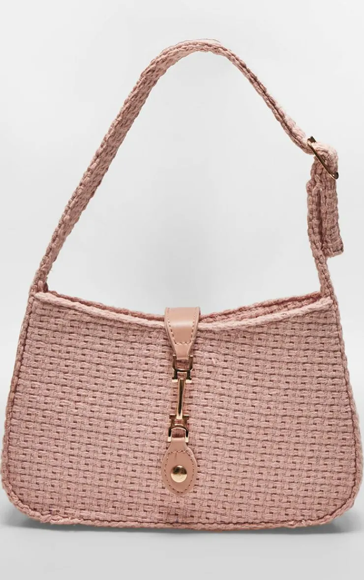 PrettyLittleThing Shoulder Bags*Boucle Clasp Detail Shoulder Bag