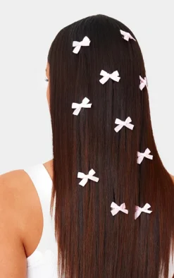 PrettyLittleThing Hair Accessories*Bow 10 Pack Hair Clips