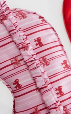 PrettyLittleThing Stocking Stuffers*Bow Print Satin Eye Mask