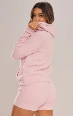 PrettyLittleThing Christmas Day Outfits*Cosy Long Sleeve Zip Up Hooded Pajama Top