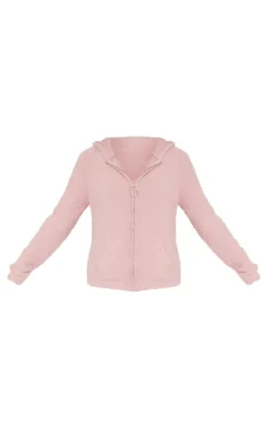 PrettyLittleThing Christmas Day Outfits*Cosy Long Sleeve Zip Up Hooded Pajama Top