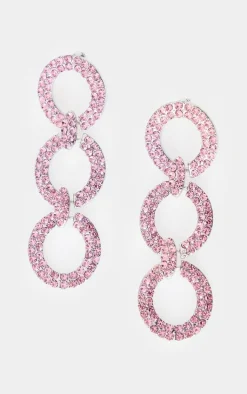 PrettyLittleThing Statement Earrings*Diamante Chain Link Statement Earrings
