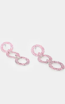 PrettyLittleThing Statement Earrings*Diamante Chain Link Statement Earrings