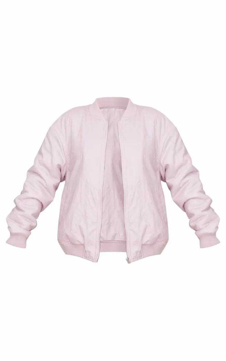PrettyLittleThing Bomber Jackets*Floral Embossed Oversized Bomber Jacket