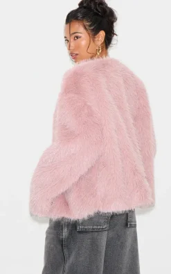 PrettyLittleThing Faux Fur Coats*Glitter Faux Fur Coat