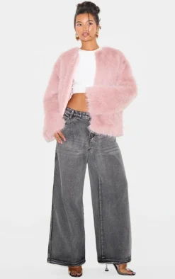 PrettyLittleThing Faux Fur Coats*Glitter Faux Fur Coat