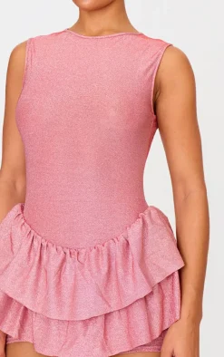 Glitter Rara Skort Romper-PrettyLittleThing Clearance
