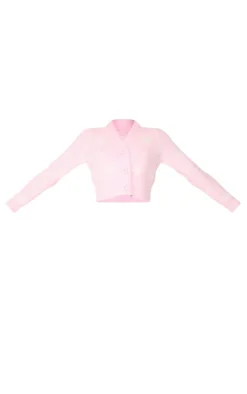 PrettyLittleThing Knitted Tops*Heart Detail Fluffy Knit Bralet