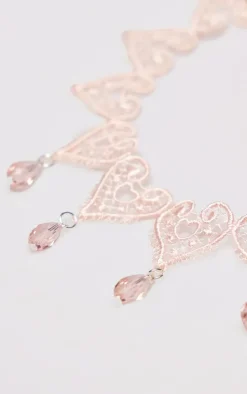 PrettyLittleThing Necklaces*Jewel Cut Out Heart Choker