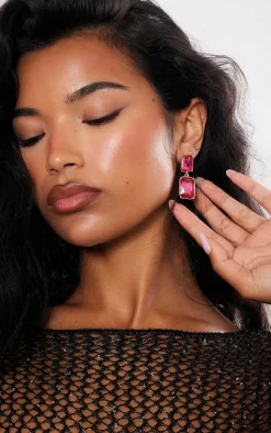 PrettyLittleThing Statement Earrings*Jewel Drop Statement Earrings