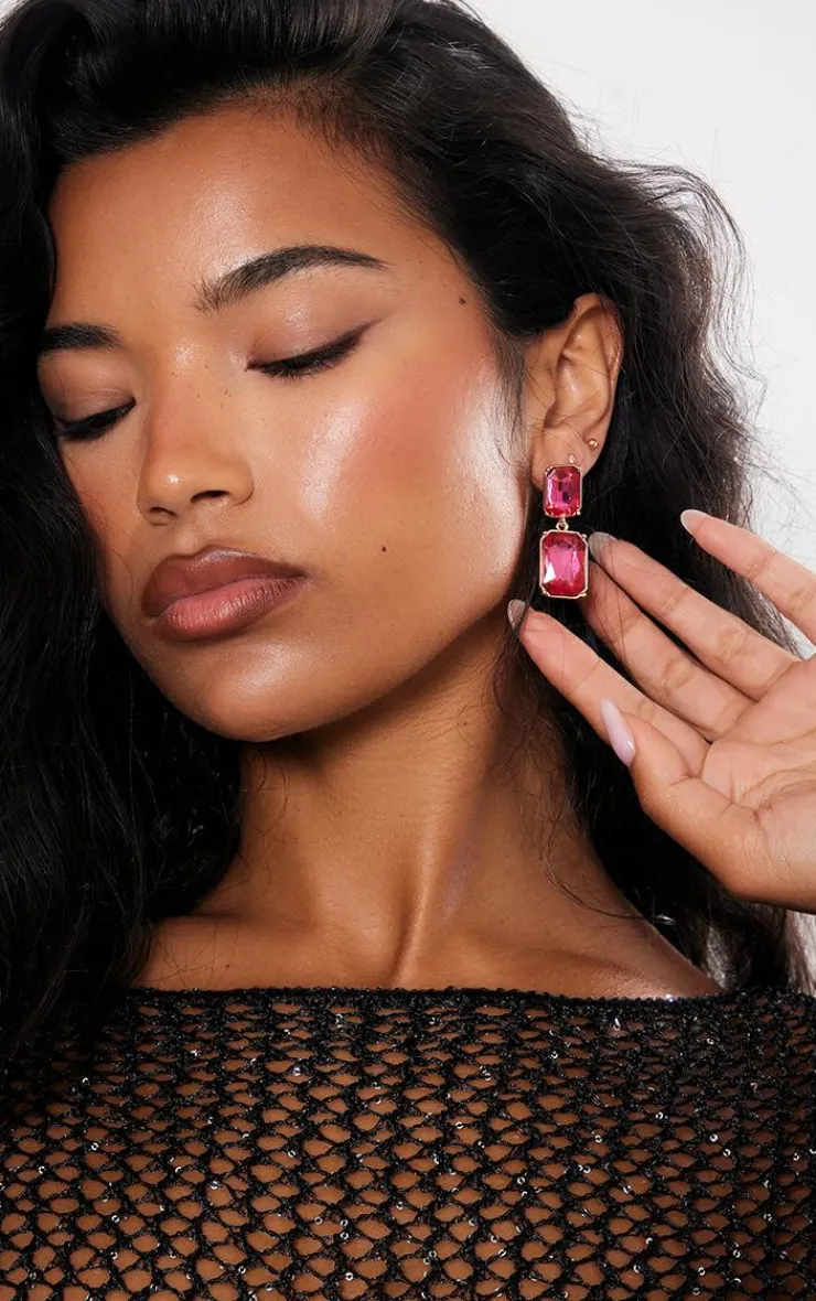 PrettyLittleThing Statement Earrings*Jewel Drop Statement Earrings