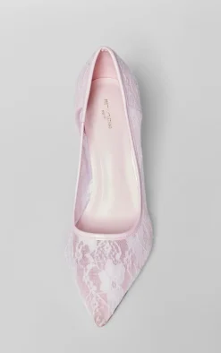 PrettyLittleThing High Heels*Lace Wide Fit High Stiletto Court Heels
