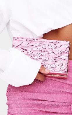PrettyLittleThing Clutch Bags*Molten Clutch Bag